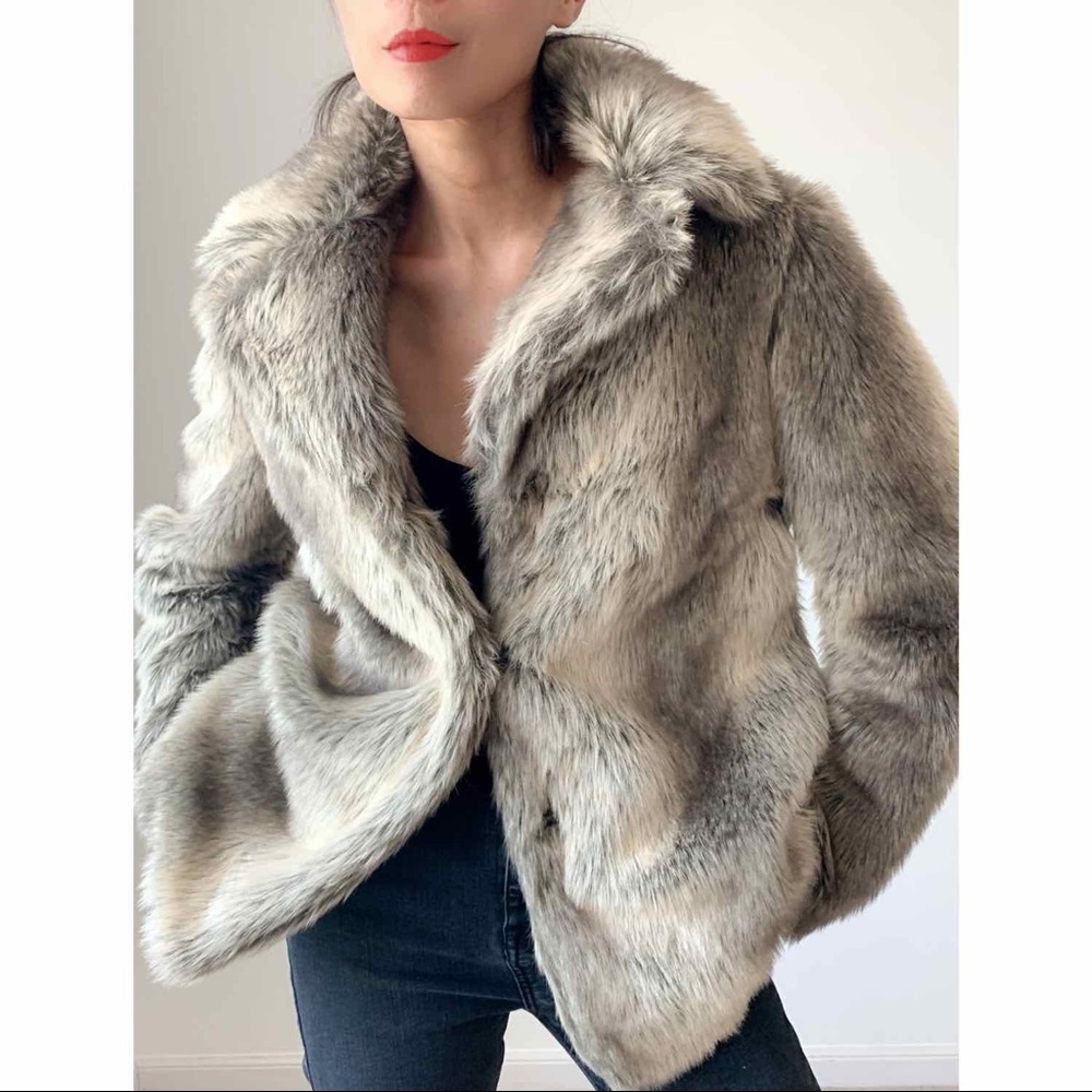 FAUX FUR COAT - Picture 7 of 9